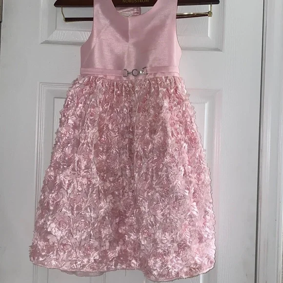 American princes | Dresses | American Princess Pink Rosette Flower Girl  Party Dress Size 6 | Poshmark